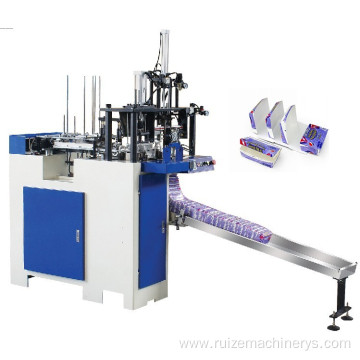 Min disposable paper burger box making machine